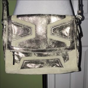 Aimee Kestenberg Metallic Double Entry Side Bag